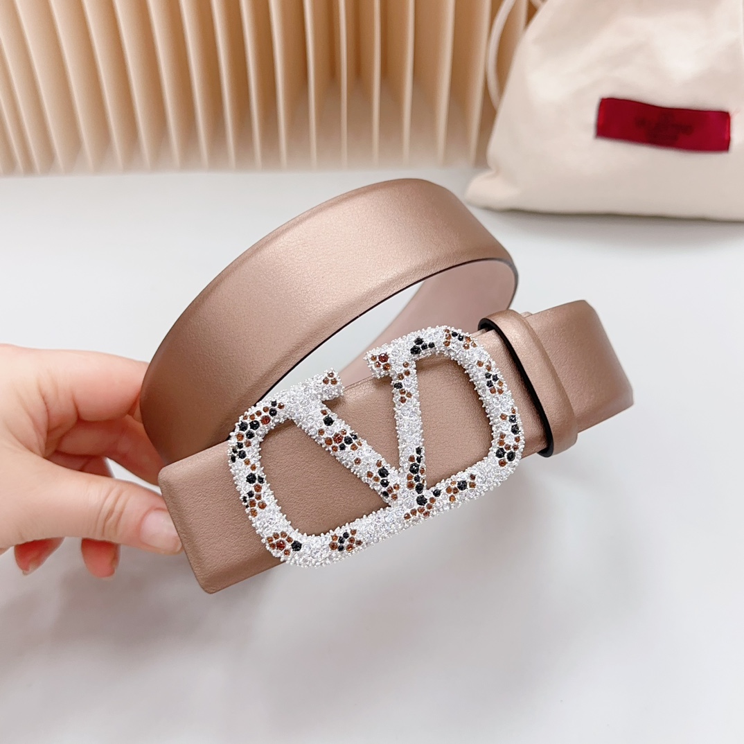Valentino Leather Belts 1:1 Mirror Version