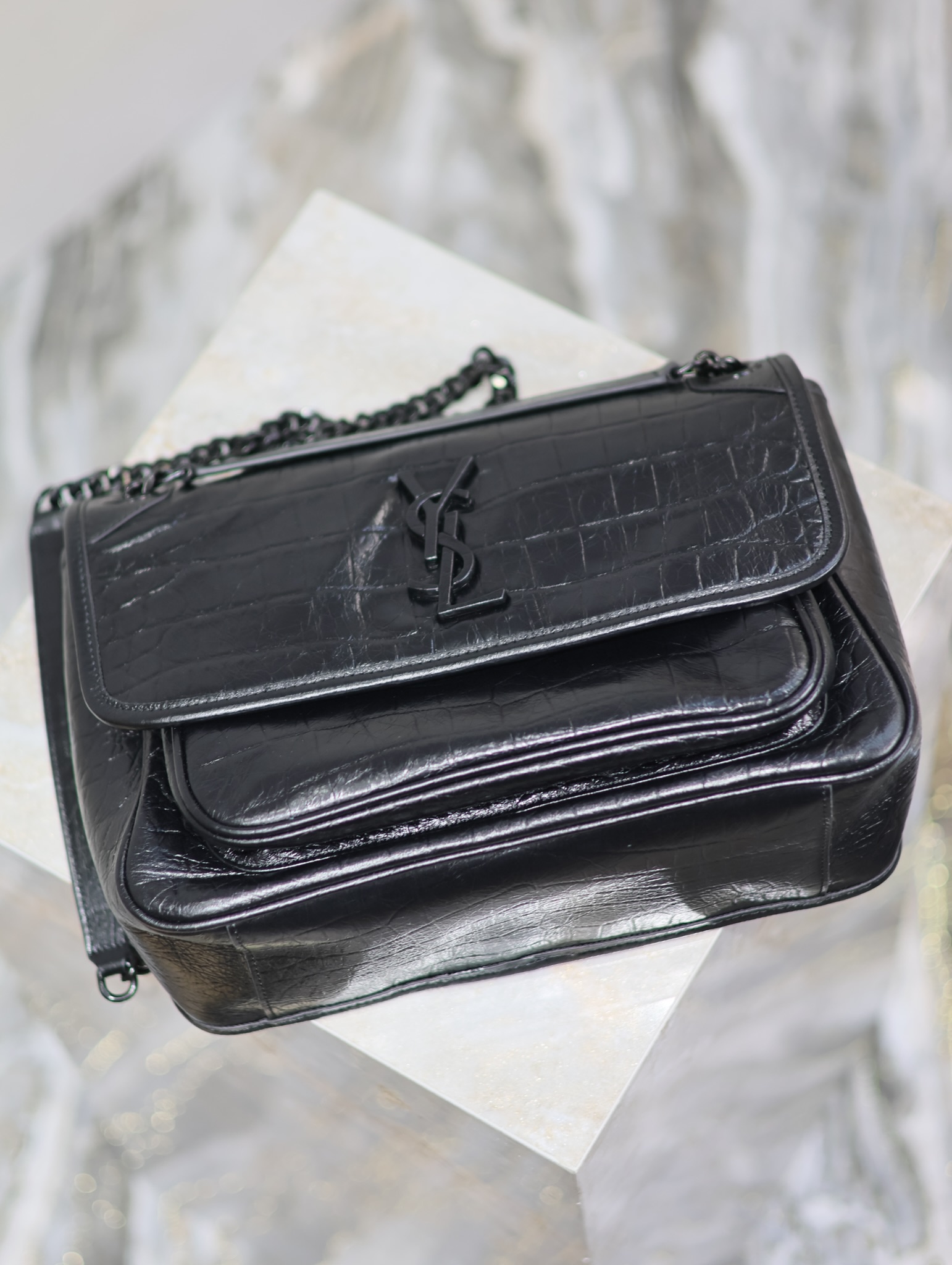 Saint Laurent 10A Handbag Shoulder Bag Top Mirror Quality Version niki 633158/498894