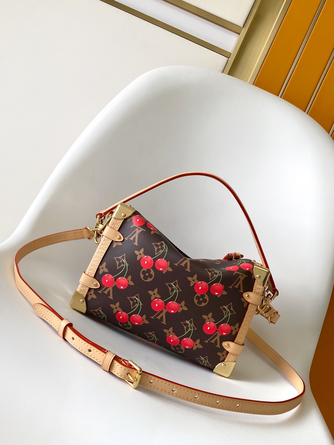 Louis Vuitton Bags Side Trunk Medium Shoulder Bag Monogram Louis Vuitton x Takashi Murakami M14278 锛�10AReplica锛�