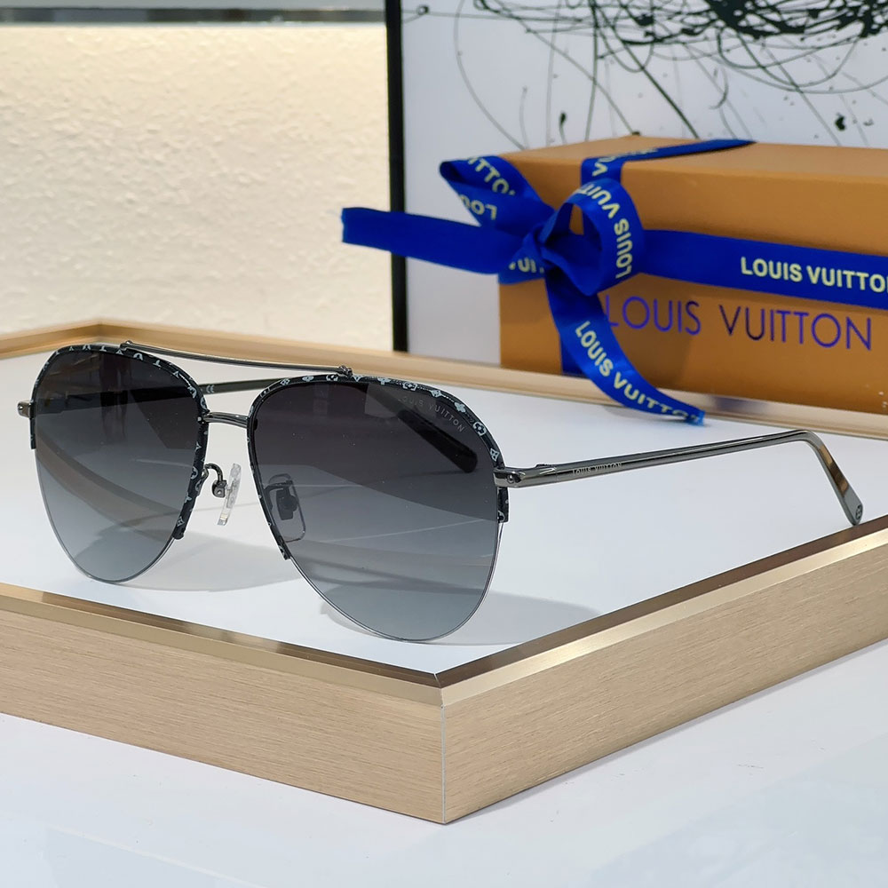 Louis Vuitton LV Frame Logo sunglasses Top quality 锛�Replica锛�