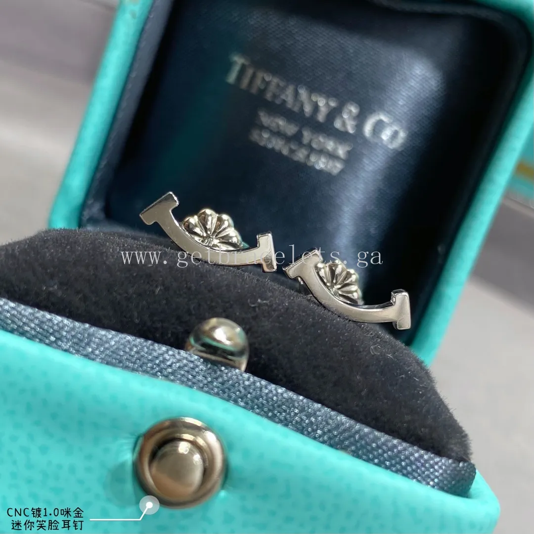 Tiffany T Smile Earrings Yellow Gold/Rose Gold/White Gold