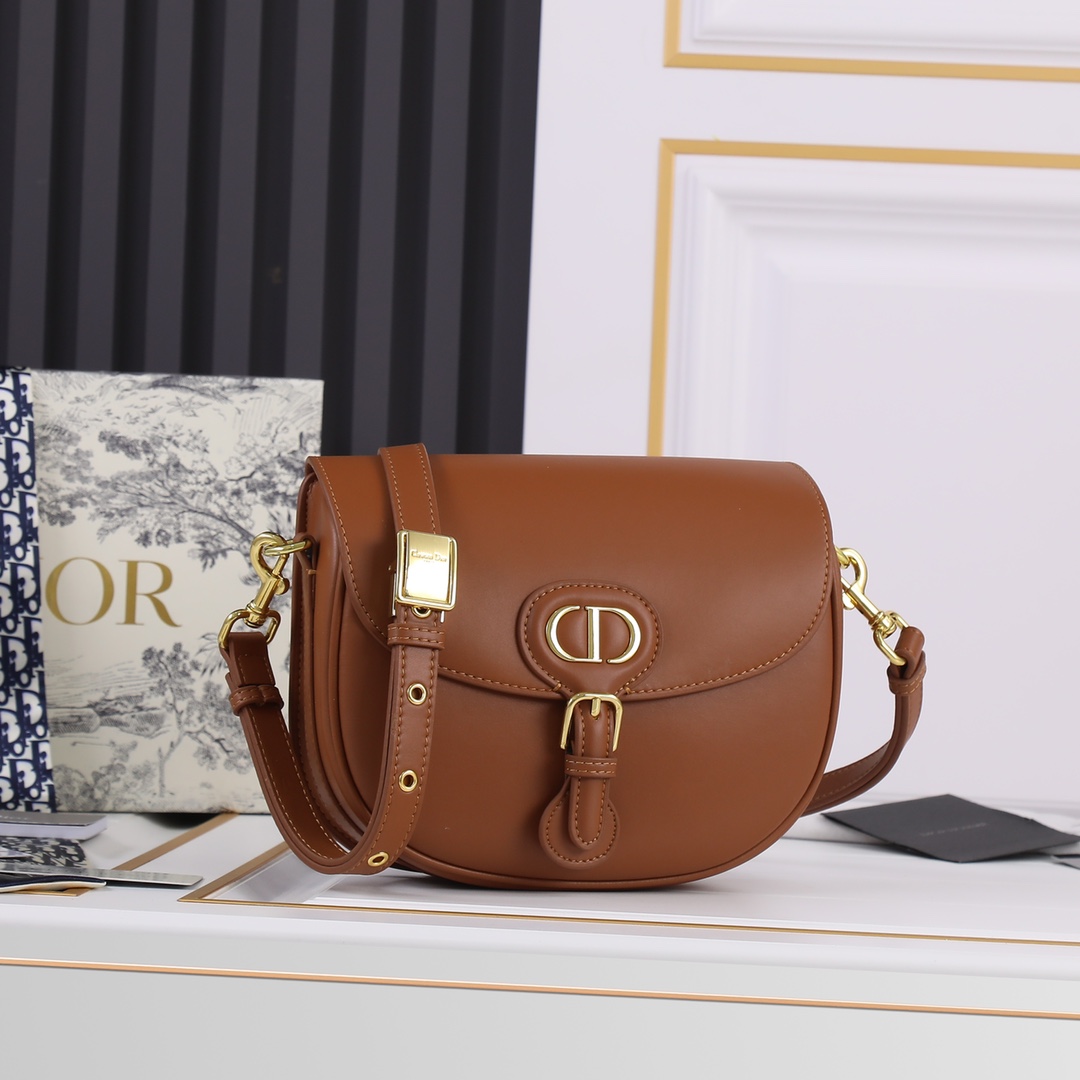 Medium Dior Bobby bag Brown CD-2011 XB081 22cm