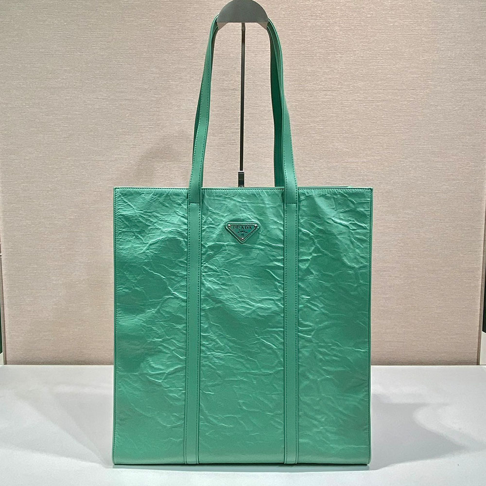 Prada Small Antique Nappa Leather Tote Bag Handbag (Replica)