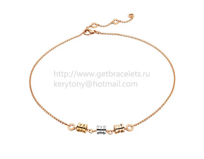B.zero1 Necklace in Pink Yellow and White Gold