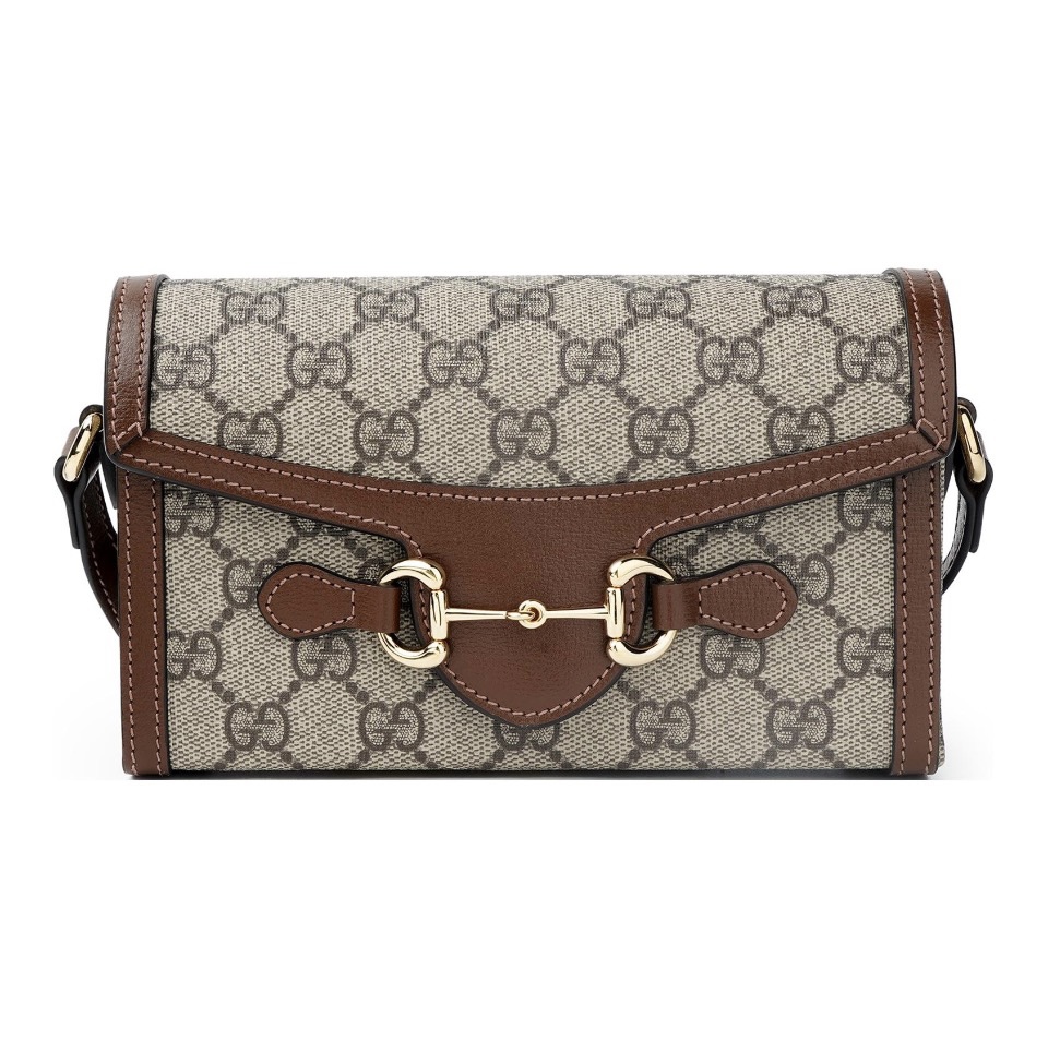 Gucci Horsebit 1955 Canva&Leather Shoulder Bag(Replica)