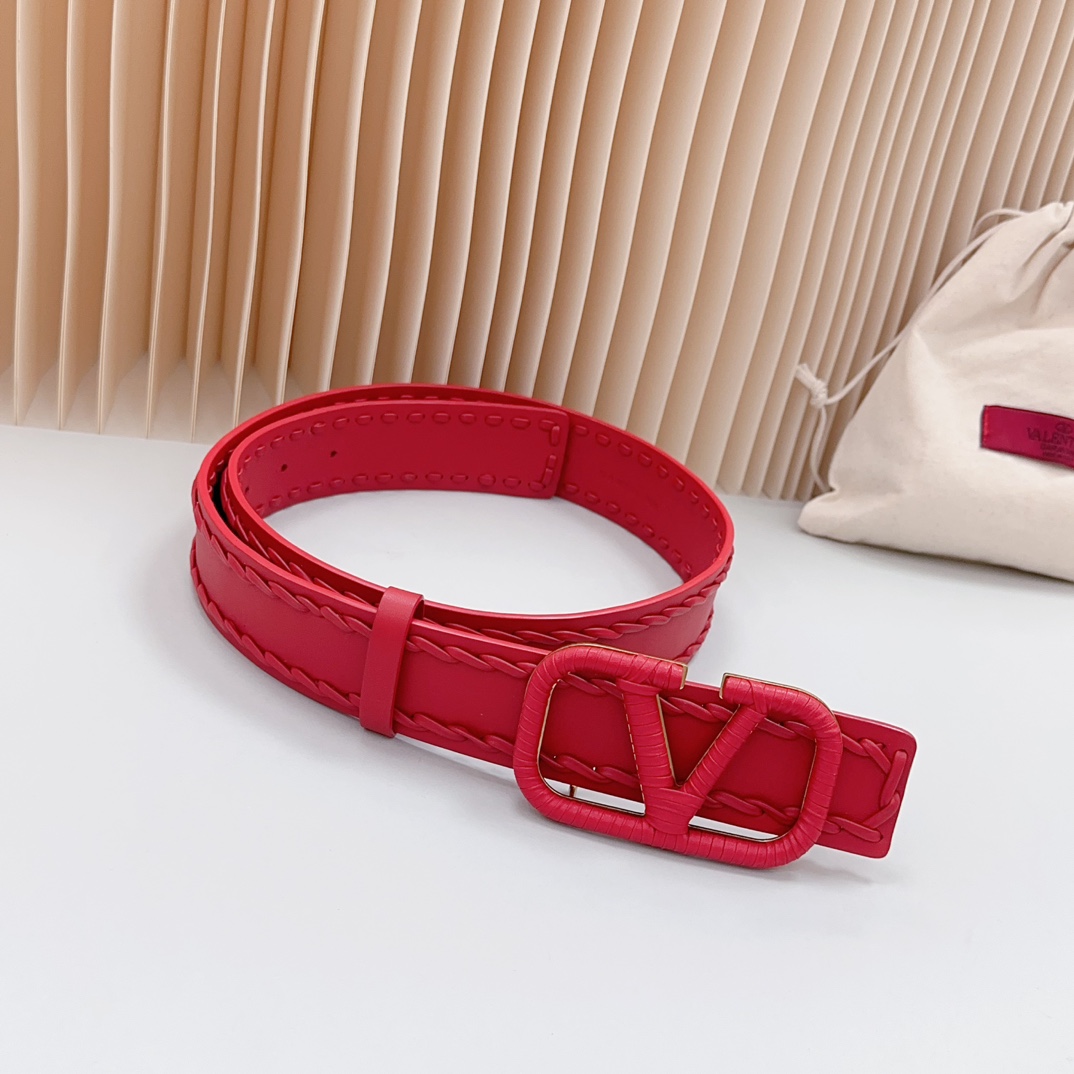 Valentino Leather Belts 1:1 Mirror Version
