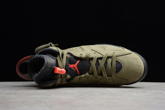 Travis Scott Air Jordan 6 Medium Olive Cactus Jack CN1084-200(Replica)