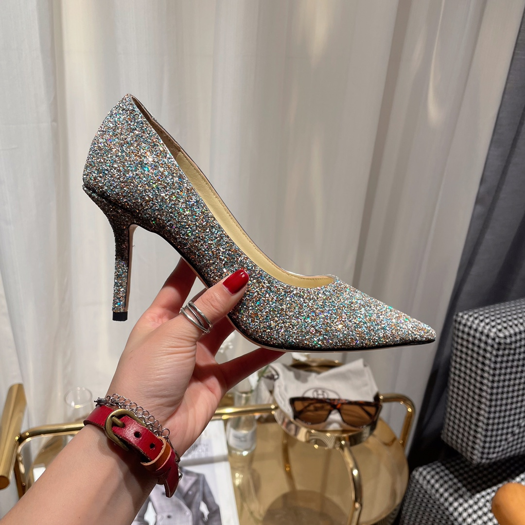 Jimmy Choo Love Flat cusp Slide Sandal (Replica)