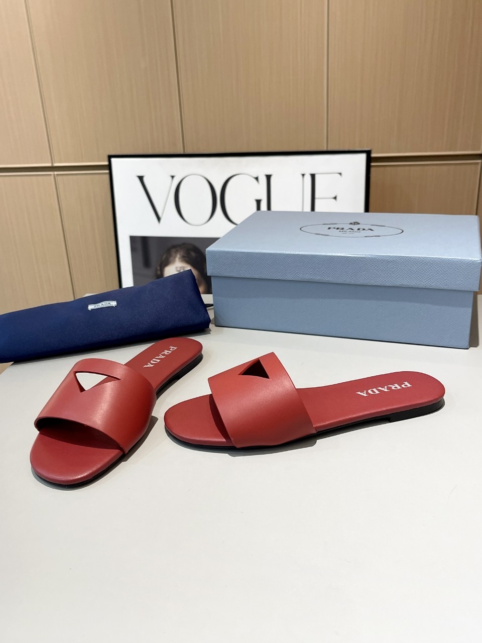 Prada Shoes Hollow out women's slippers