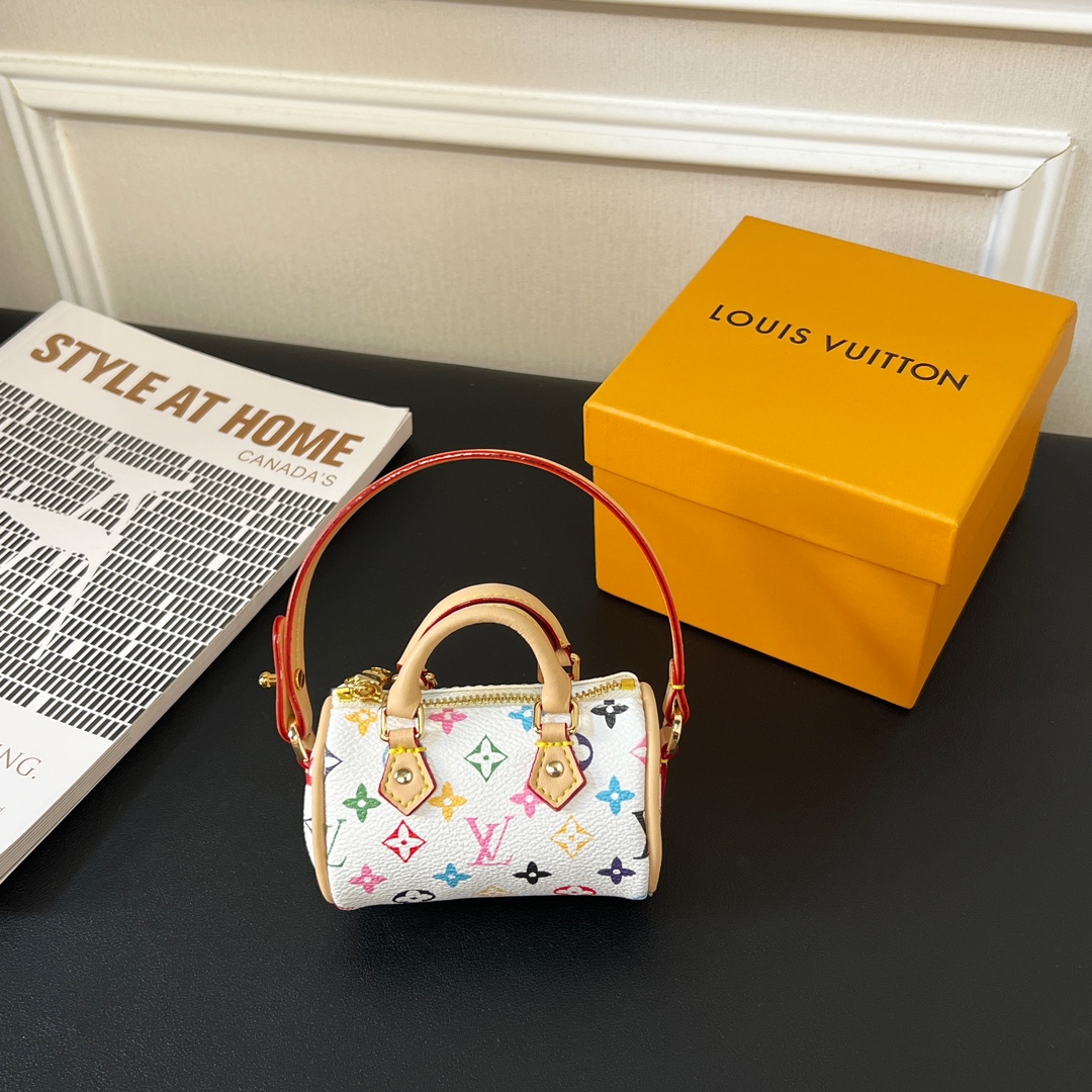 Louis Vuitton Micro Bag Leather Keychain Pendant Accessories