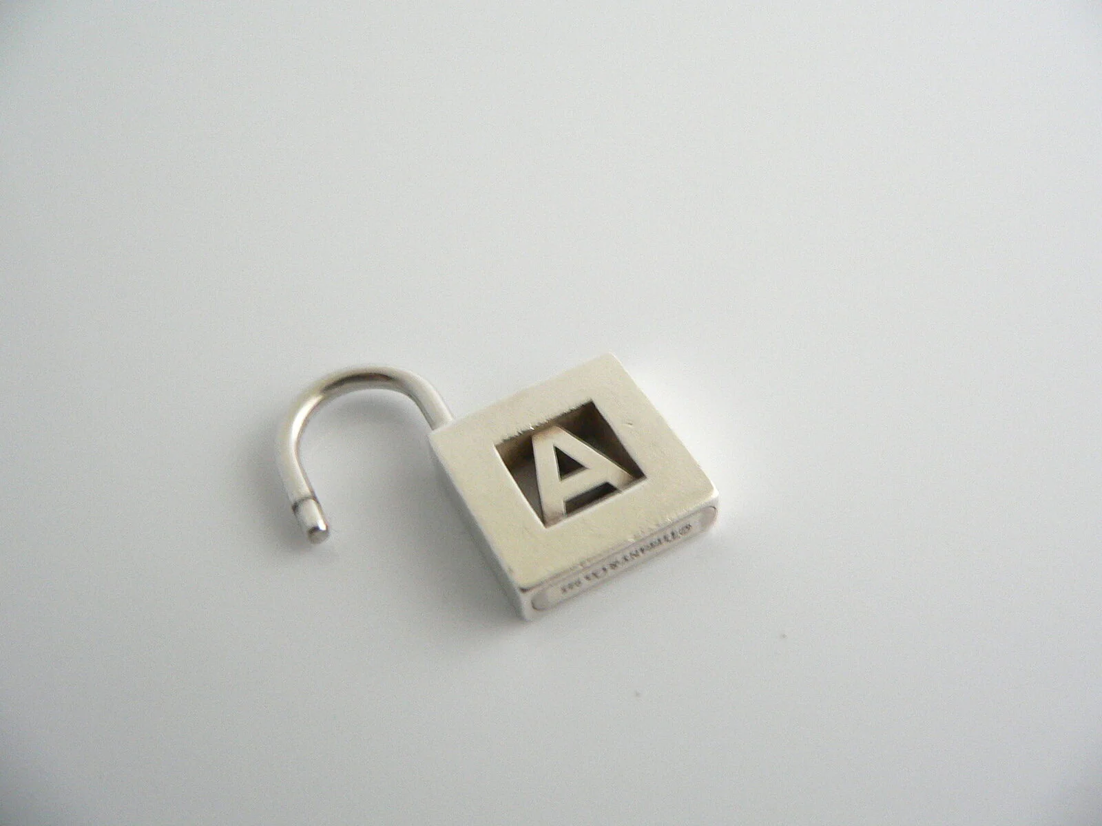 Tiffany & Co Alphabet A Charm Personalized Padlock Pendant 4 Necklace Bracelet