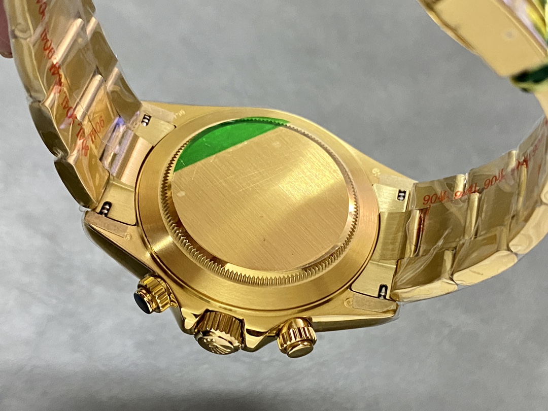 Rolex Daytona 116508 Yellow Gold Champagne Index Dial 40MM Mens Replica Watch