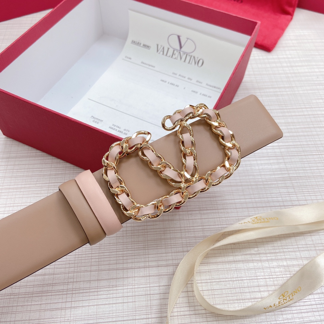 Valentino Leather Belts 1:1 Mirror Version