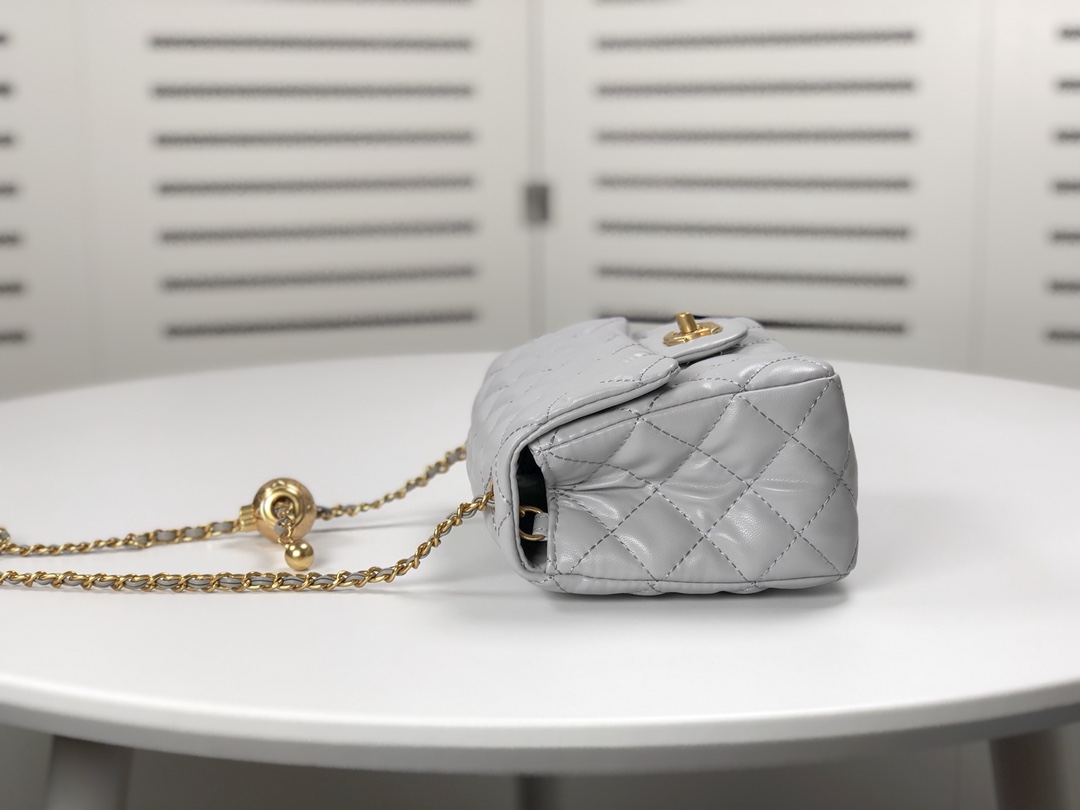 Chanel Cross Body Metal Ball Chain Shoulder Bag Handbag