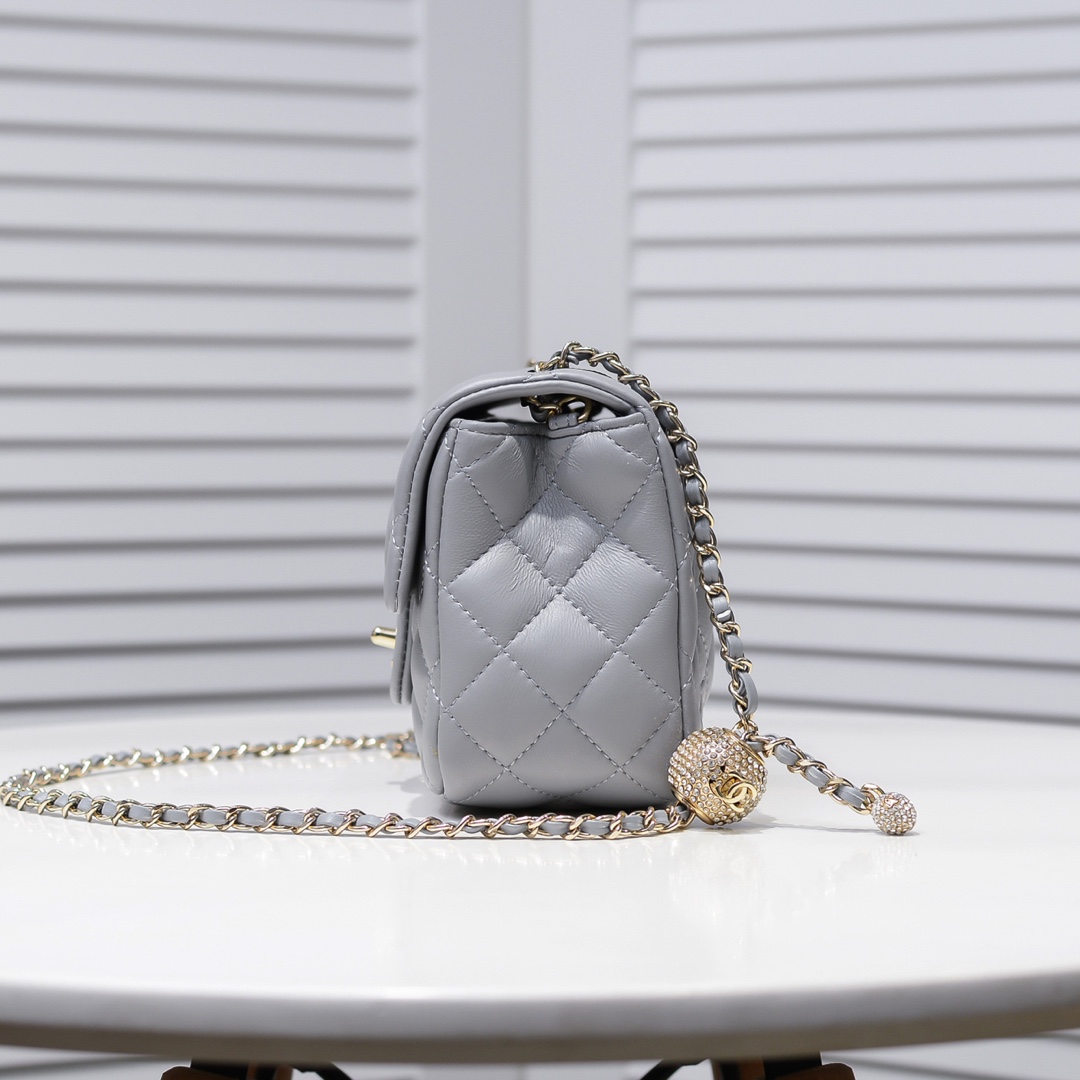 Chanel Classic Bag CF Drill Beads Shoulder Bag Handbag