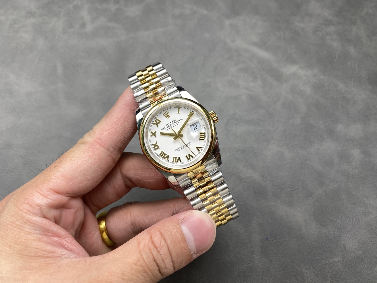 Rolex Datejust 36 Two Tone White Dial Roman Numerals 126203 0029