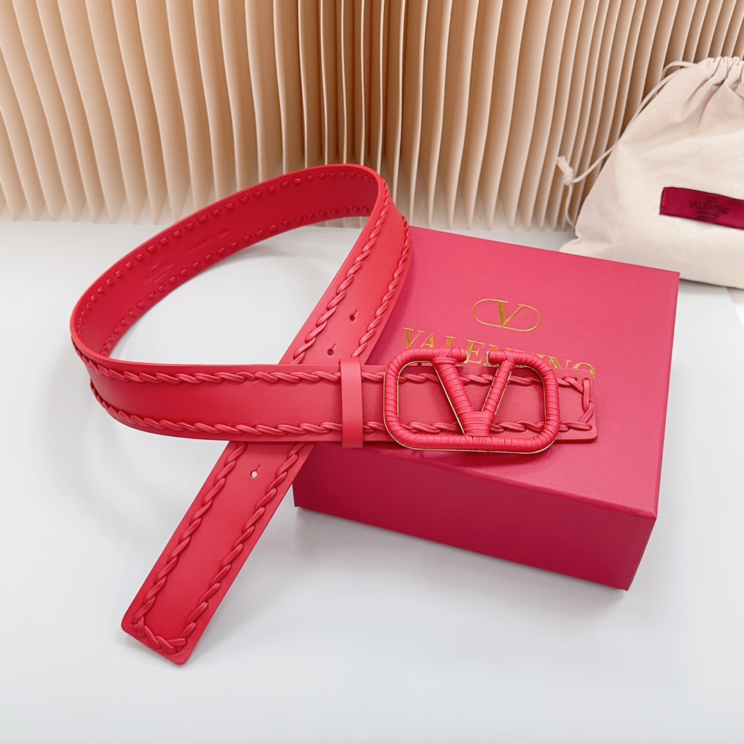 Valentino Leather Belts 1:1 Mirror Version