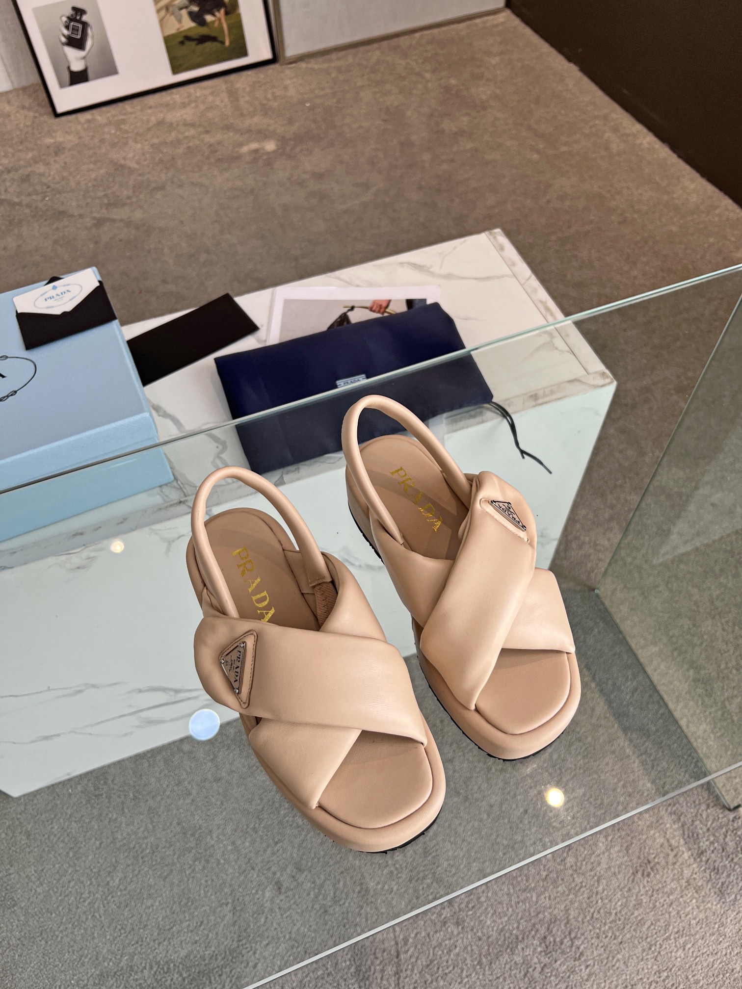 Prada Shoes Bread Women's Sandals