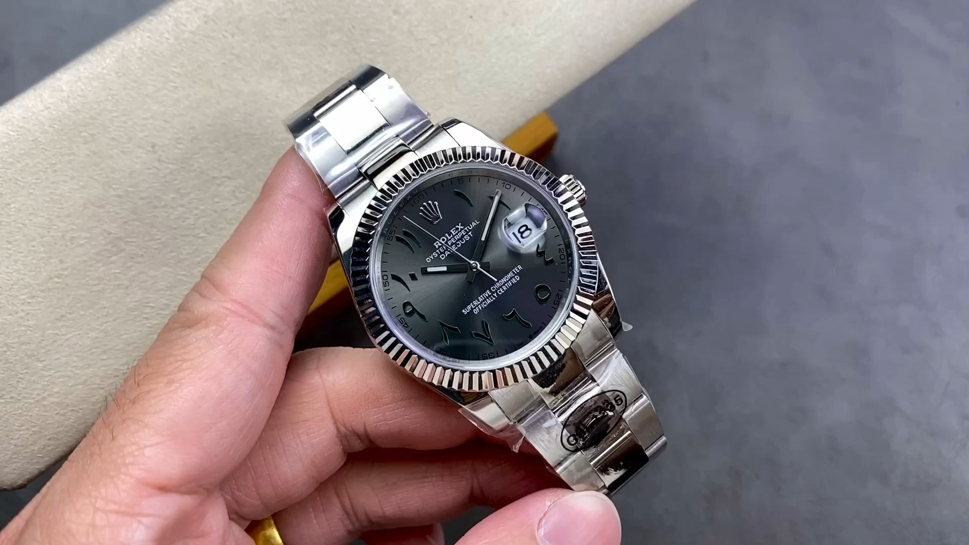 Rolex Datejust 36 Wimbledon Dial Midsize M126234 0046 Luxury Unisex Watch