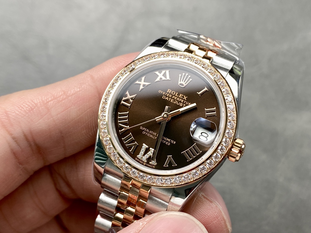 Rolex Datejust 278381RBR 0006 Chocolate Dial 31mm Women's Watch