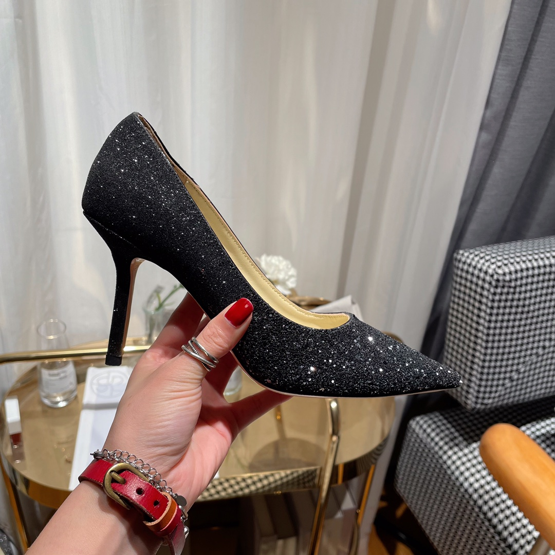 Jimmy Choo Love Flat cusp Slide Sandal (Replica)