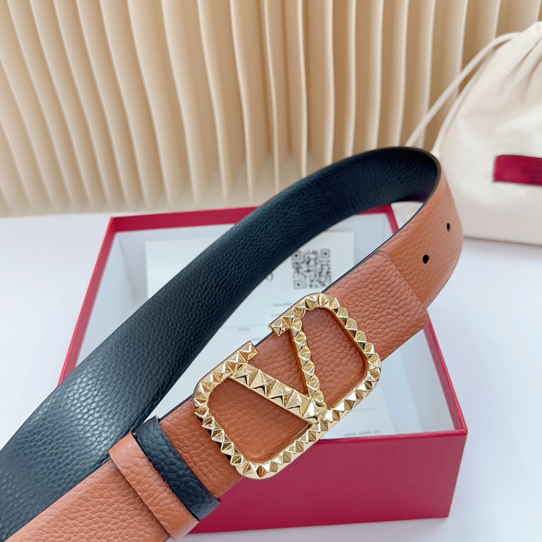Valentino Leather Belts 1:1 Mirror Version