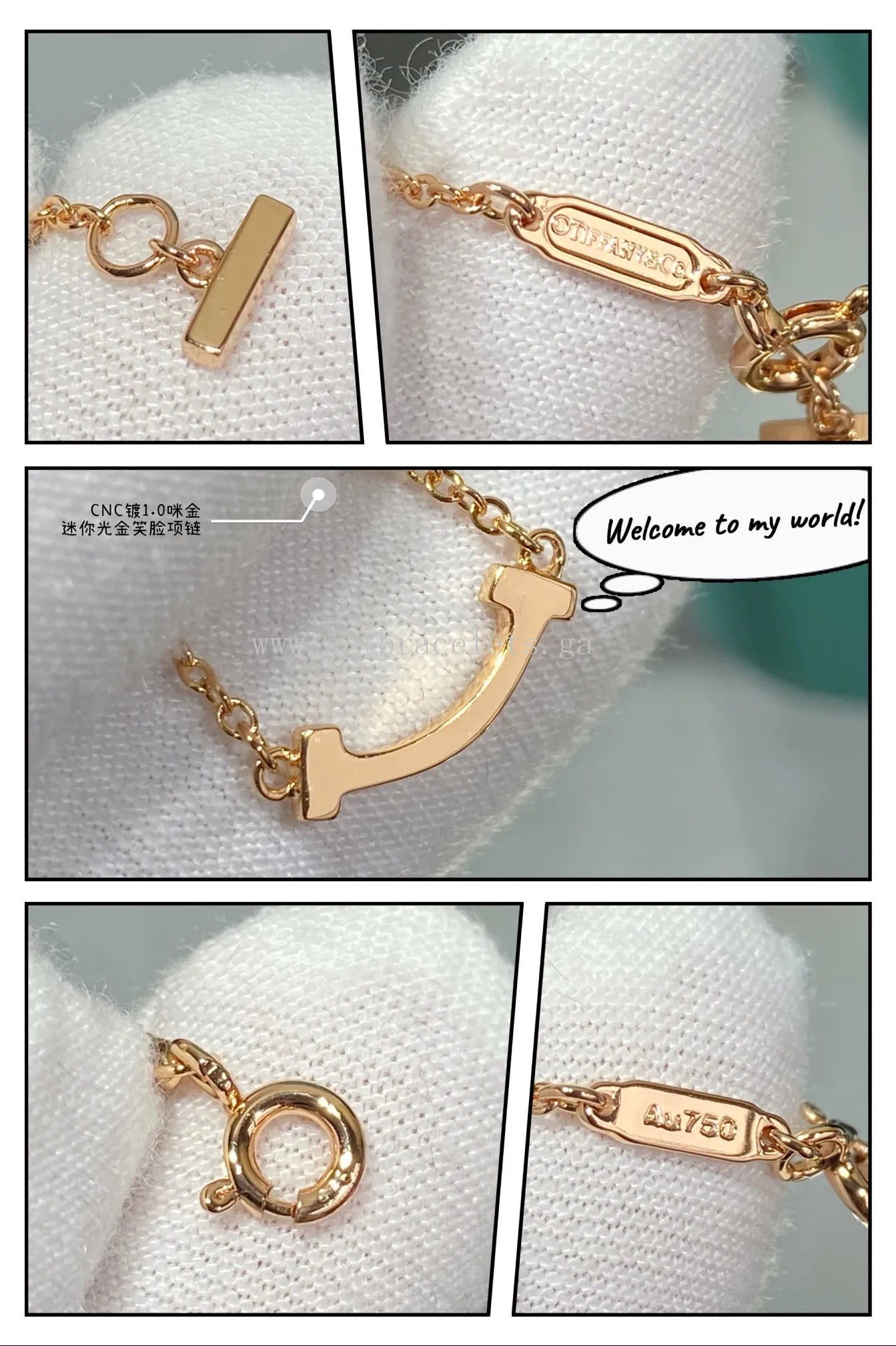 Tiffany T Small Smile Pendant Yellow Gold/Rose Gold/White Gold