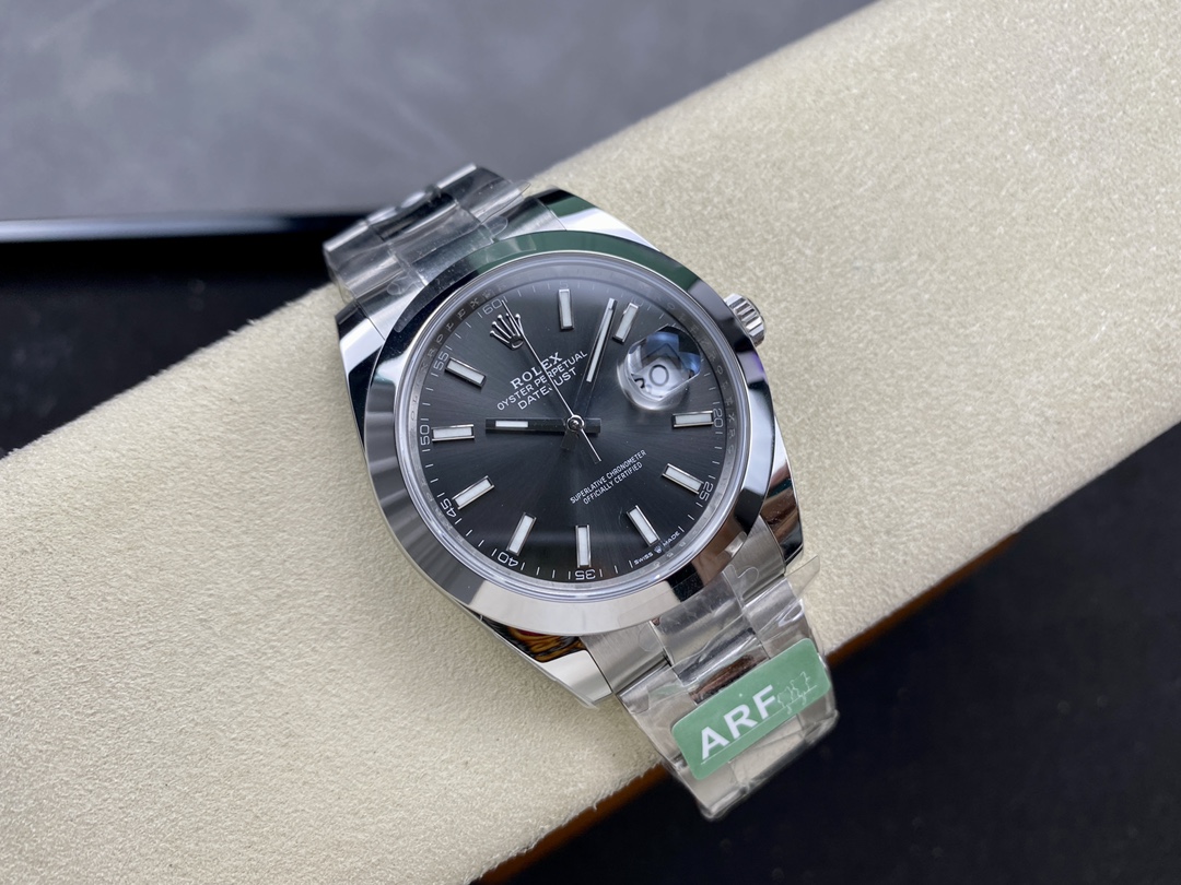 Rolex Datejust 41 Stainless Steel Slate Dial M126300 0007 Men's Watch