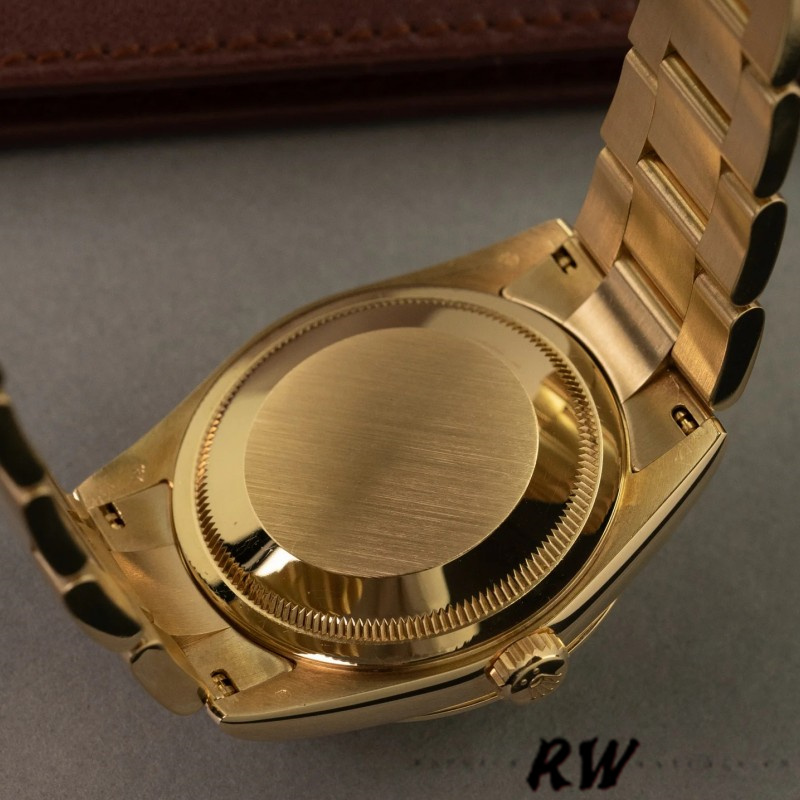 Rolex Day-Date 118208 champagne dial Arabic Numeral Hour Markers 36mm Unisex Replica Watch