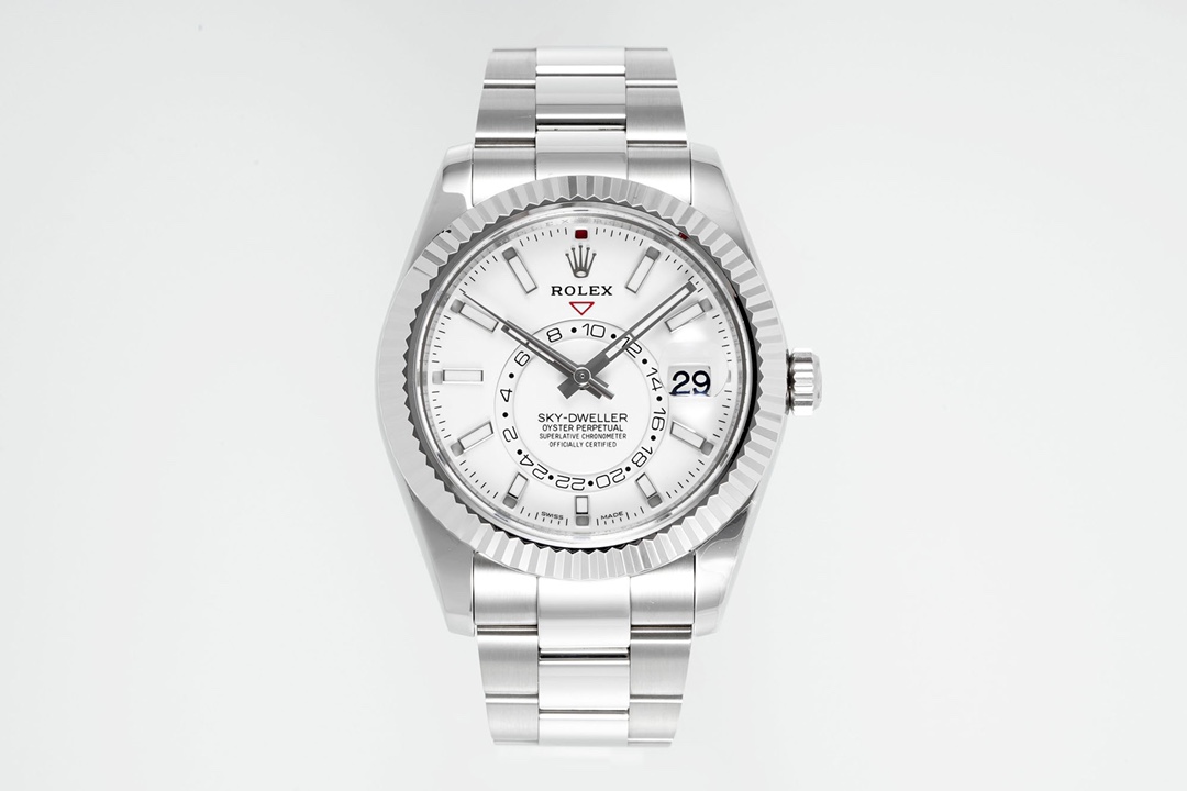 Rolex Sky-Dweller 326934 Stainless Steel White Dial 42MM Replica Watch