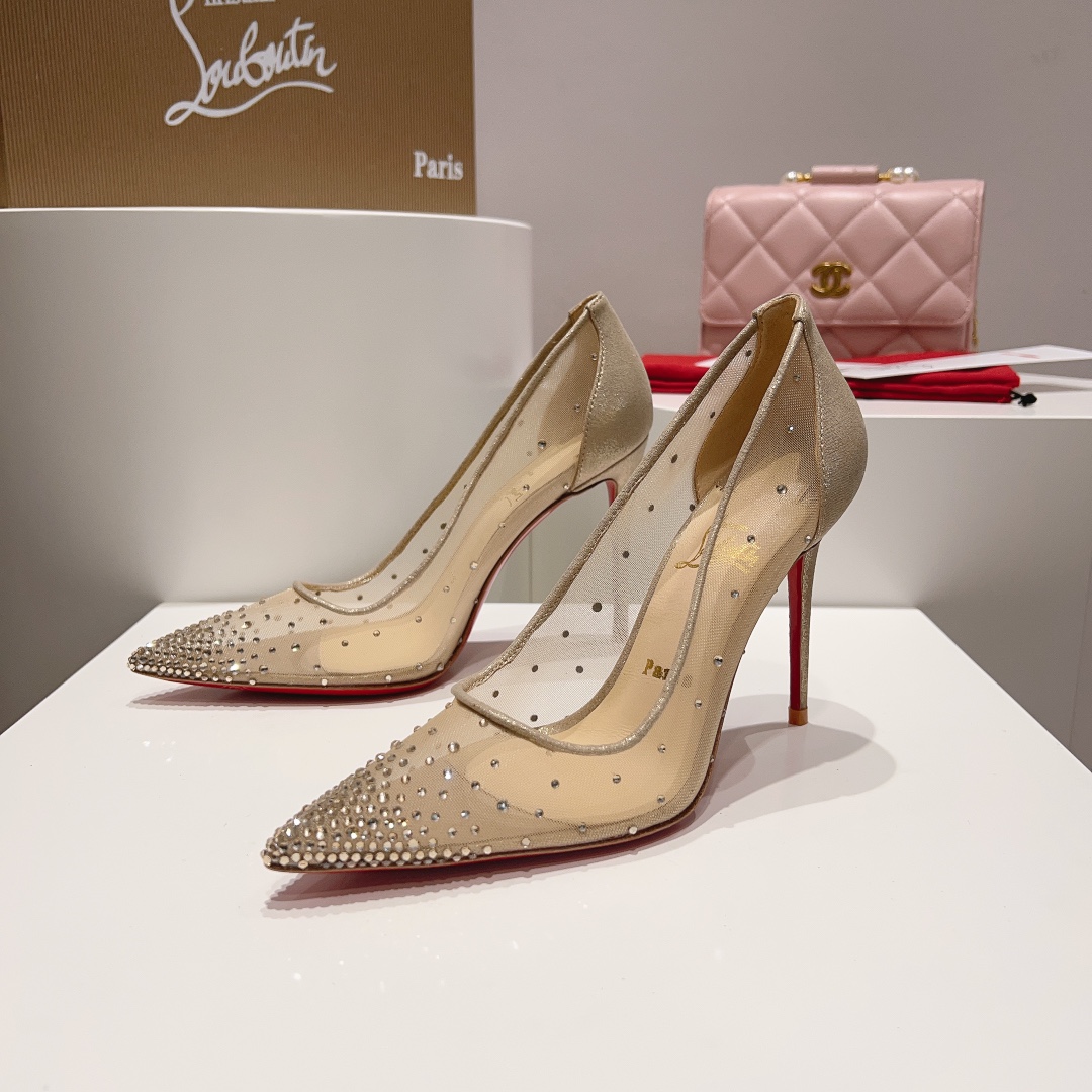 Christian Louboutin Follies Strass Heels (Replica)