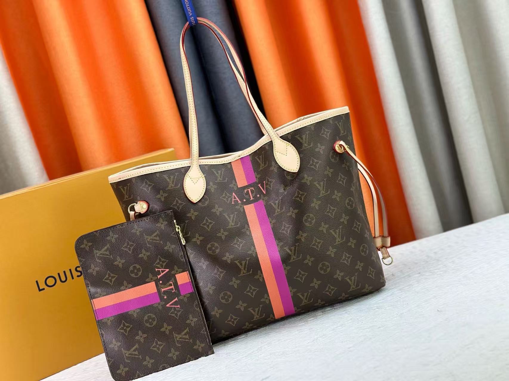 Louis Vuitton Bags M40995 M17088 Murakami Takashi Pink Sakura The legendary Neverfull medium handbag锛�7AReplica锛�