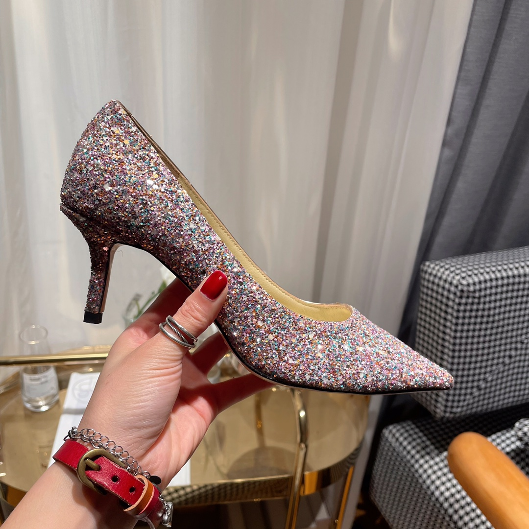 Jimmy Choo Love Flat cusp Slide Sandal (Replica)
