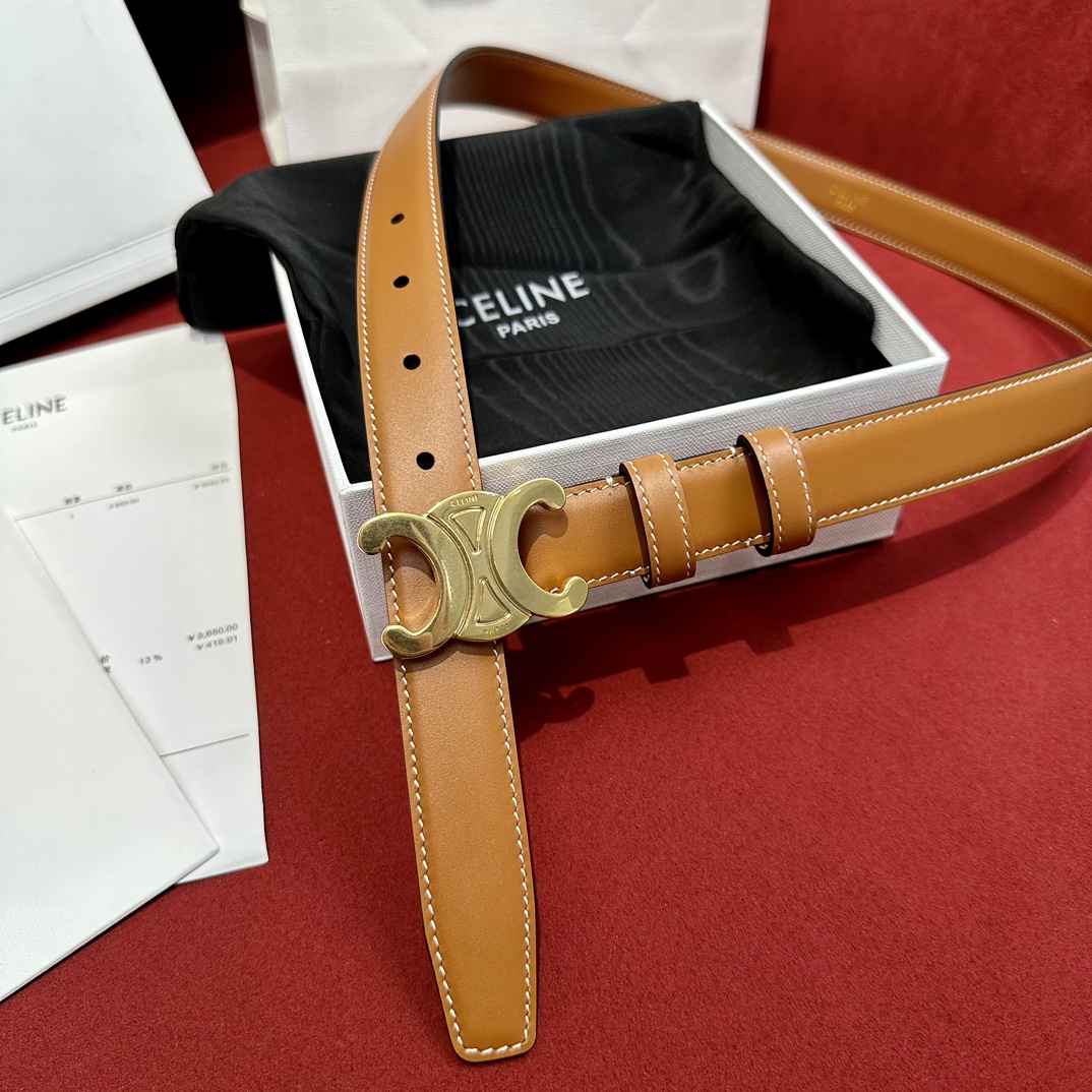 Celine Leather Belts 1:1 Mirror Version
