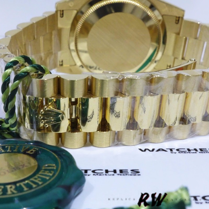 Rolex Day Date 118348 Green Dial Yellow Gold 36mm Unisex Replica Watch