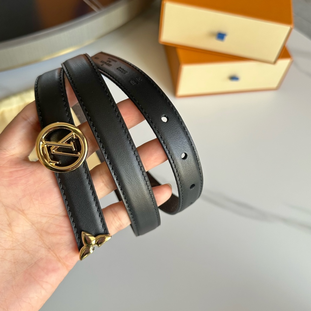 Louis Vuitton LV Leather Belts 1:1 Mirror Version