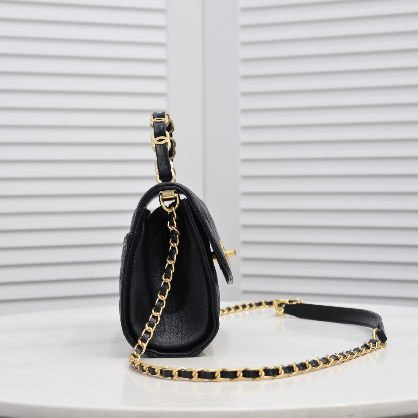Chanel Handle Double C Shoulder Bag Handbag