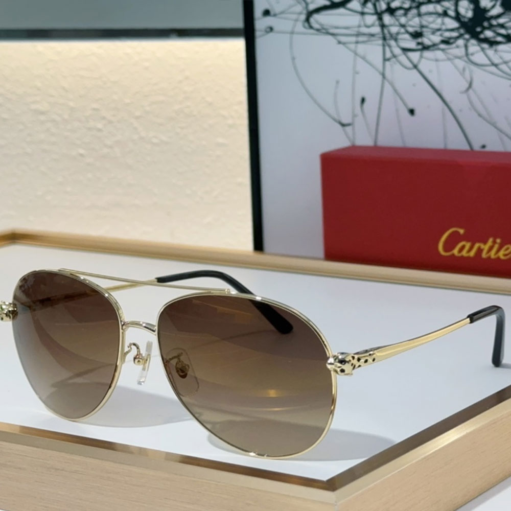 Cartier Metal frame Sunglasses Top quality 锛�Replica锛�