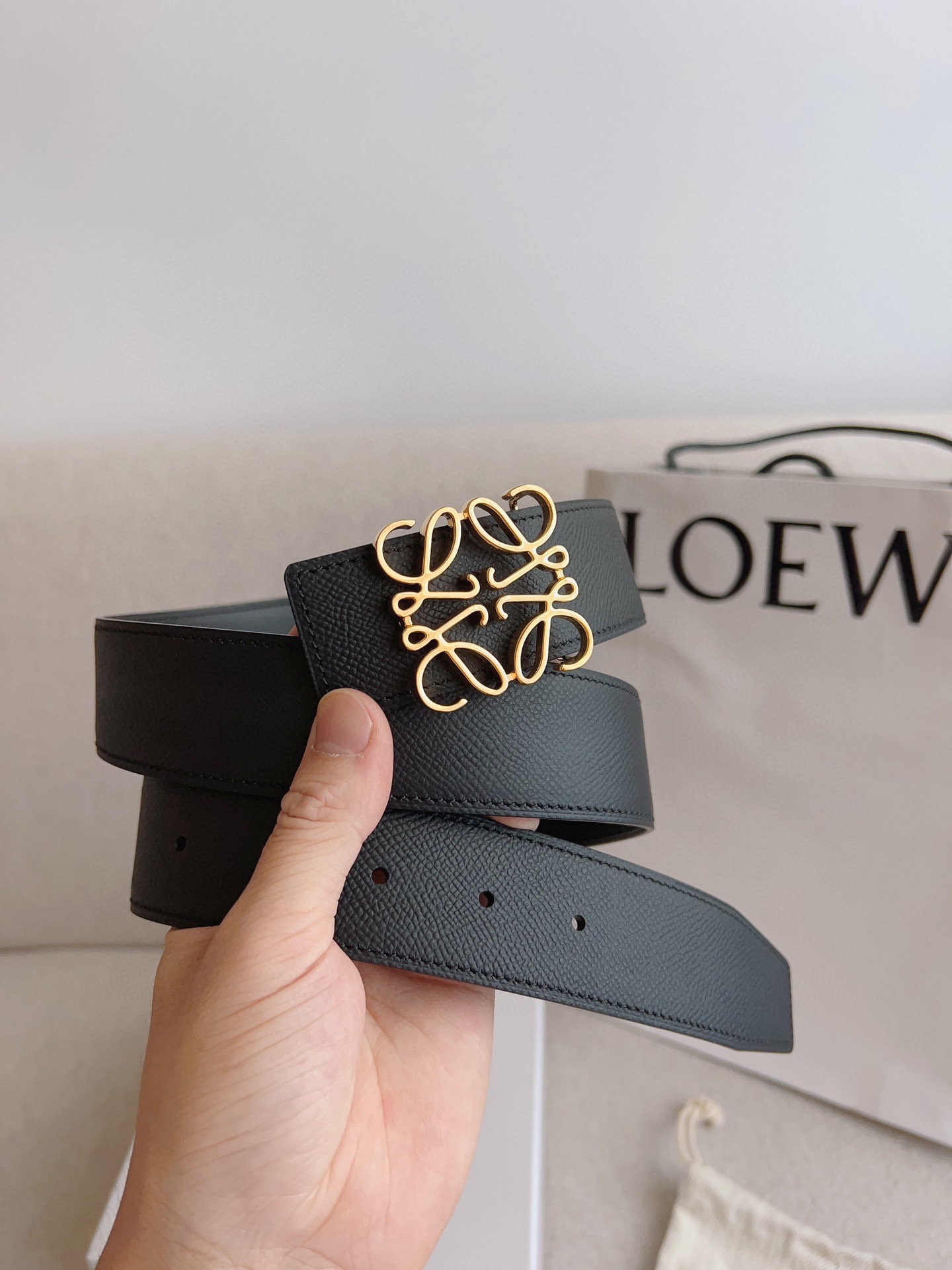 Loewe Leather Belts 1:1 Mirror Version