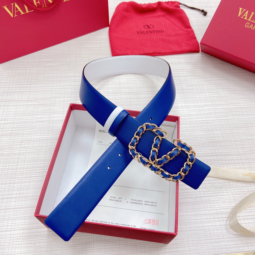 Valentino Leather Belts 1:1 Mirror Version