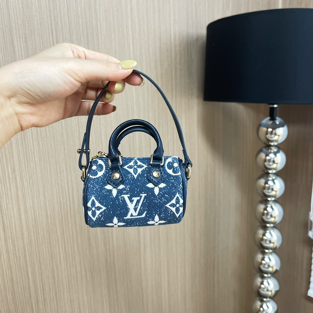 Louis Vuitton Micro Bag Leather Keychain Pendant Accessories