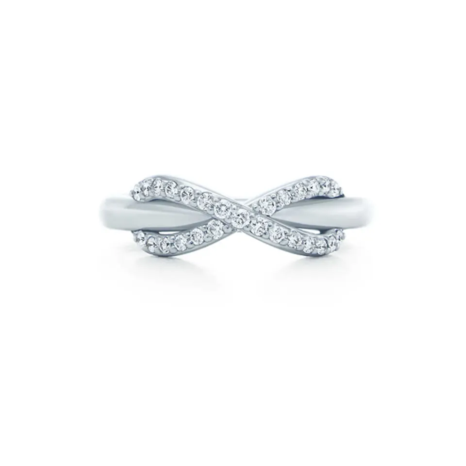 Tiffany Infinity Ring Rose Gold Modern Design Jewelry High Quality America GRP08689/GRP08690/GRP08688