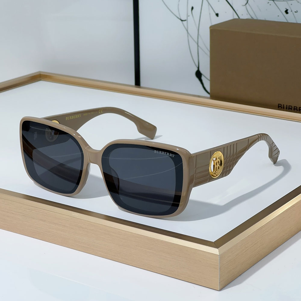 Burberry Mirror leg Hollowed out Logo Sunglasses Top quality （Replica）