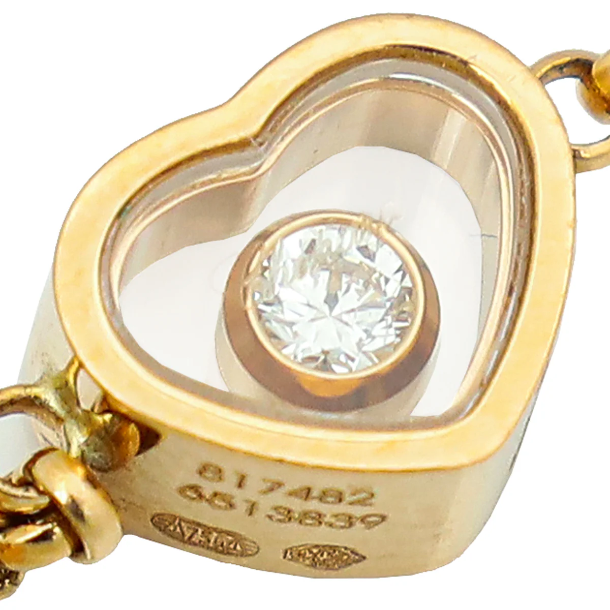 Chopard 18K Rose Gold Diamond Sautoir Happy Hearts Necklace