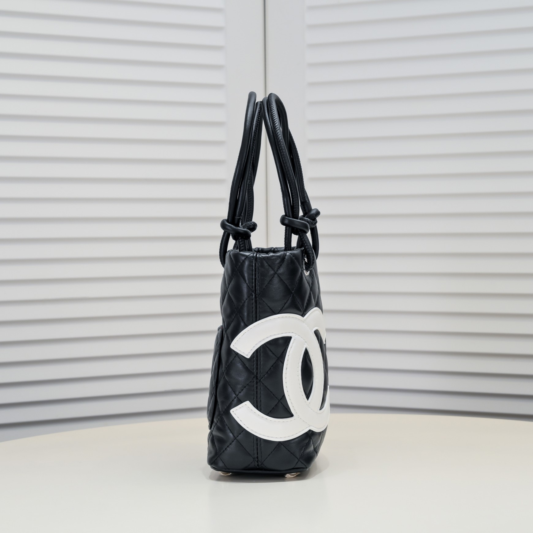 Chanel Ligne Cambon Mini Vintagep Shoulder Bag Handbag