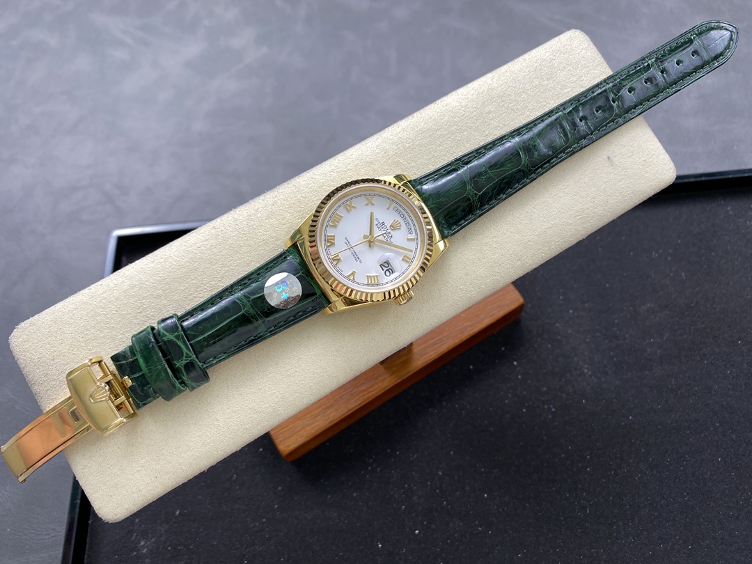 Rolex Day Date 36 White Dial Solid 18k Yellow Gold 118138 Roman