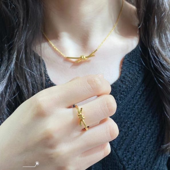 Tiffany Knot Ring Dupe, Gold & Rose Gold