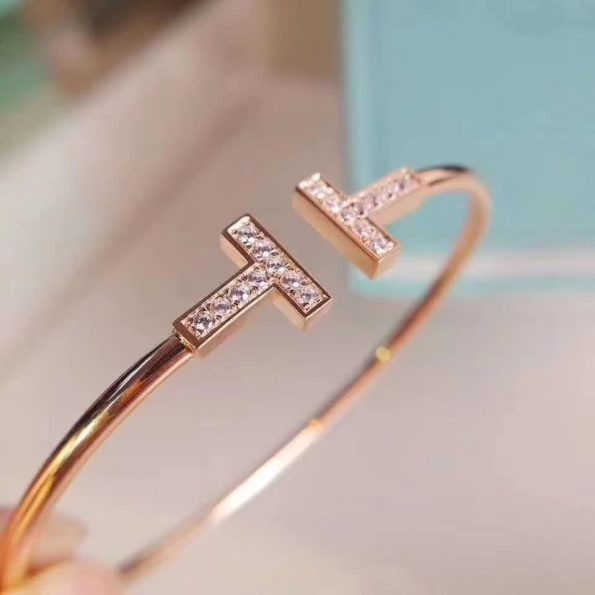 Tiffany T Diamond Wire Bracelet Dupe