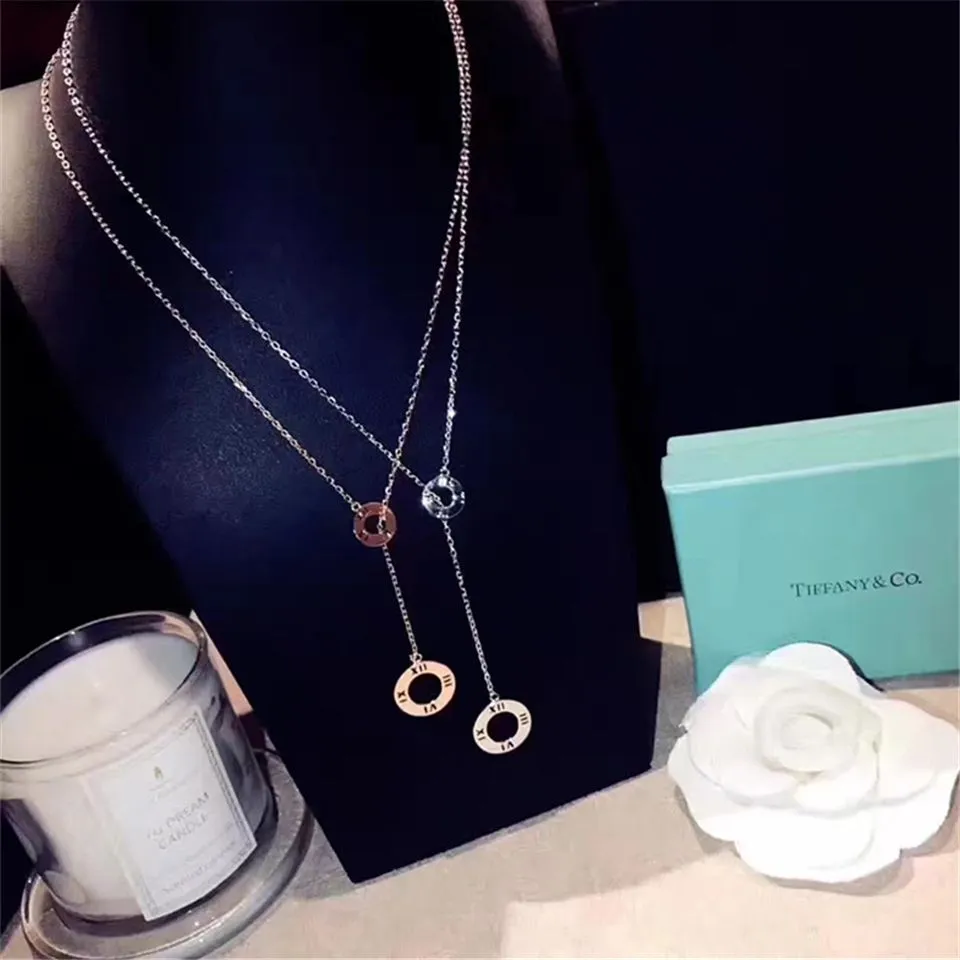 Tiffany Atlas Lariat Circle Pendant Necklace Gift For Women 30419359