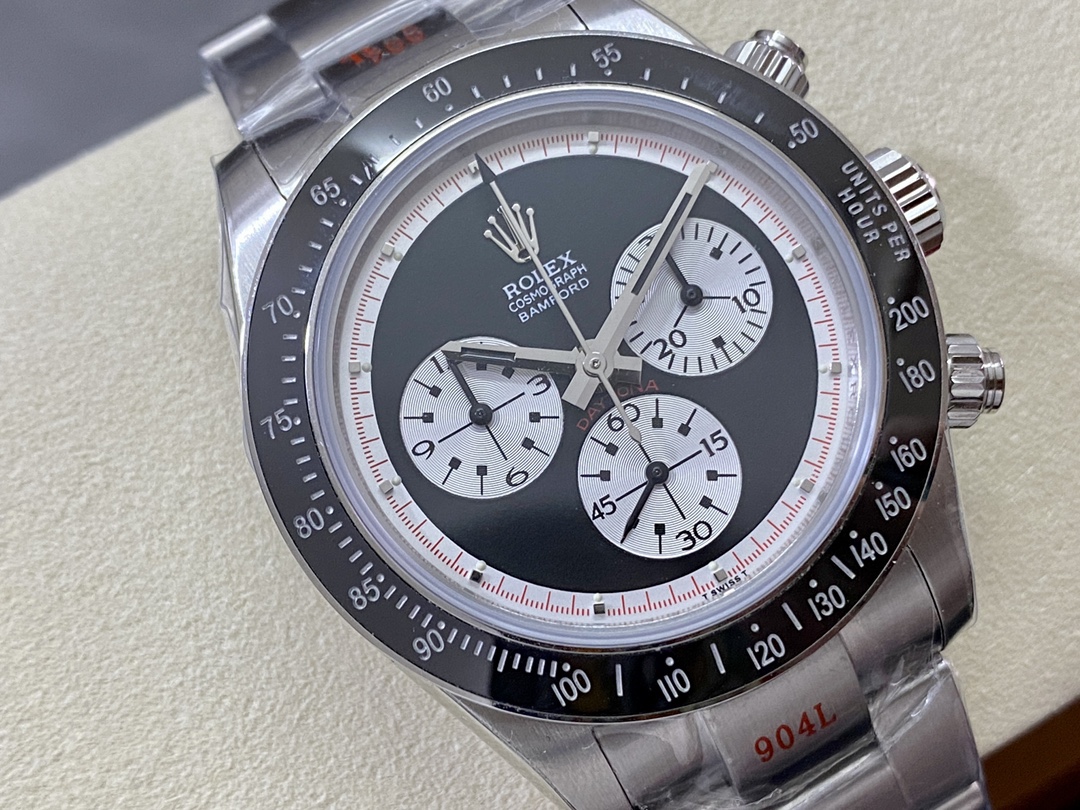 Rolex Cosmograph Daytona 116520 Bamford Heritage Paul Newman Black Dial Steel 40mm Men's Watch